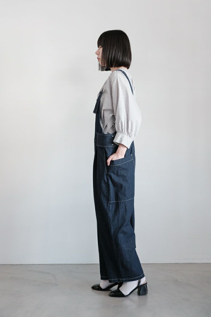 ポルテデブトン　　サロペット Porter des boutons ポルテデブトン デニムサロペット(25SS
