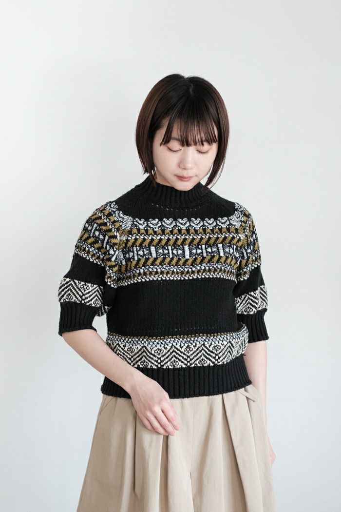 ASEEDONCLOUD アシードンクラウド <br>family traditions knit tops(25SS)