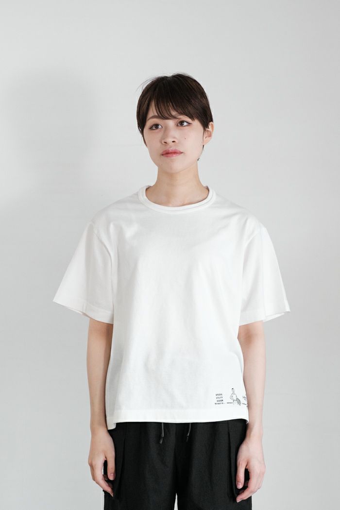 Handwerker ハンドベーカー <br>HW T-shirt with print(25SS)