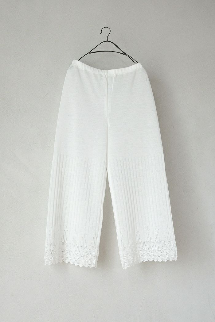 Porter des boutons ポルテデブトン <br>オーガニックラミーニットパンツ(25SS)