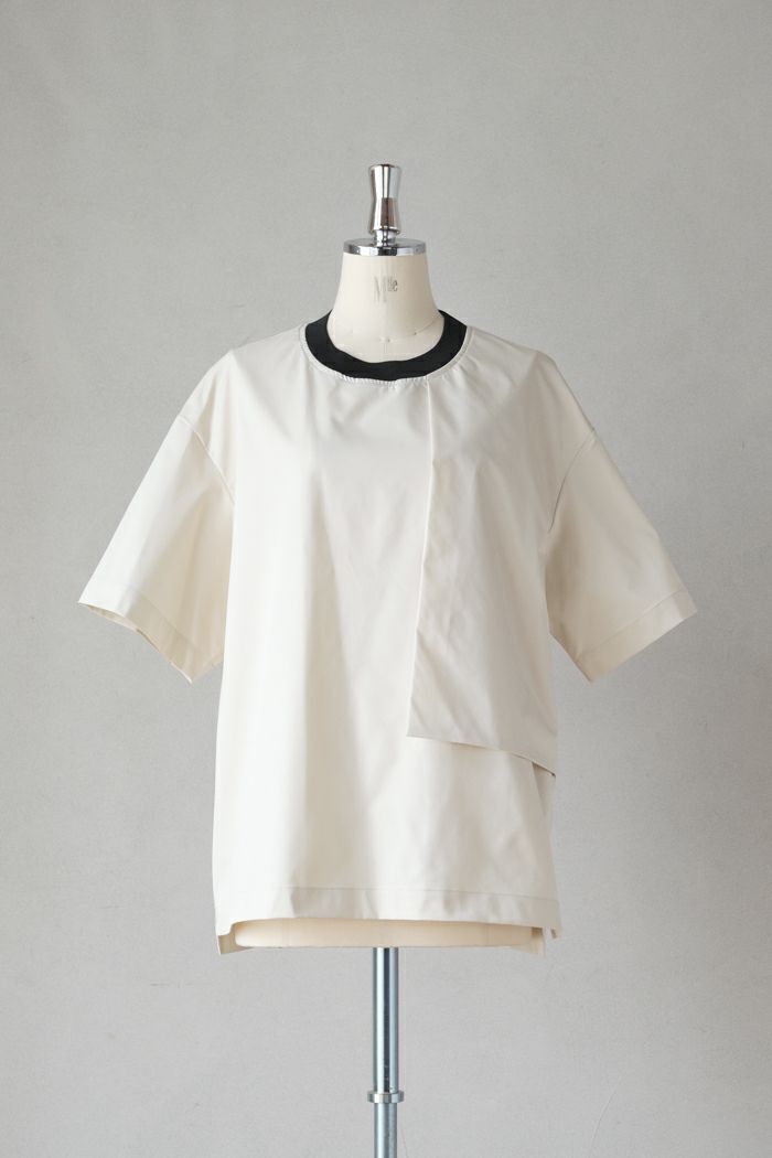 CULLNI クルニ <br>High Count Stretch Twill Asymmetrical Pullover(25SS)