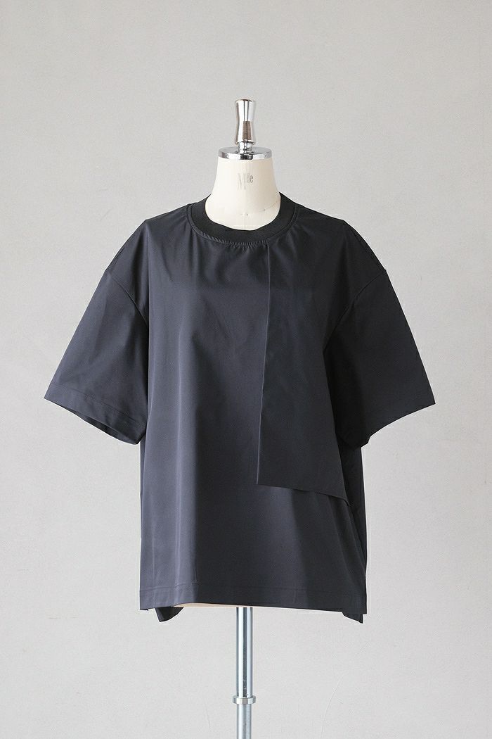 CULLNI クルニ <br>High Count Stretch Twill Asymmetrical Pullover(25SS)