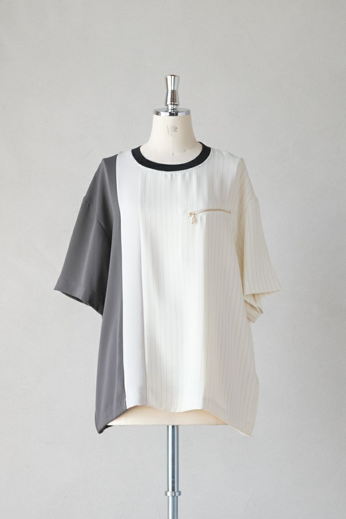 CULLNI クルニ <br>Double Satin Bi Color Pullover(25SS)