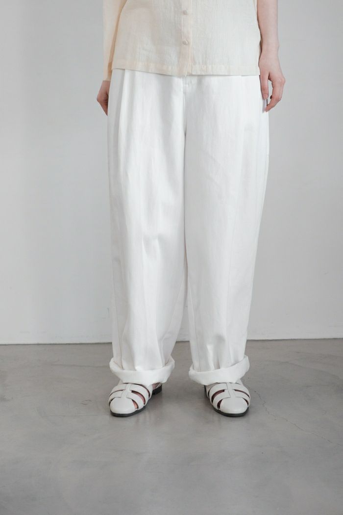 Porter des boutons ポルテデブトン <br>デニムワンタックパンツ(25SS)