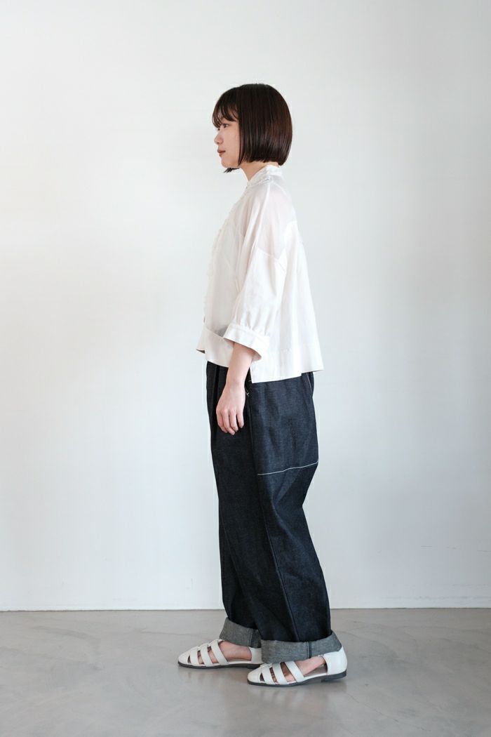 Porter des boutons ポルテデブトン デニムワンタックパンツ
