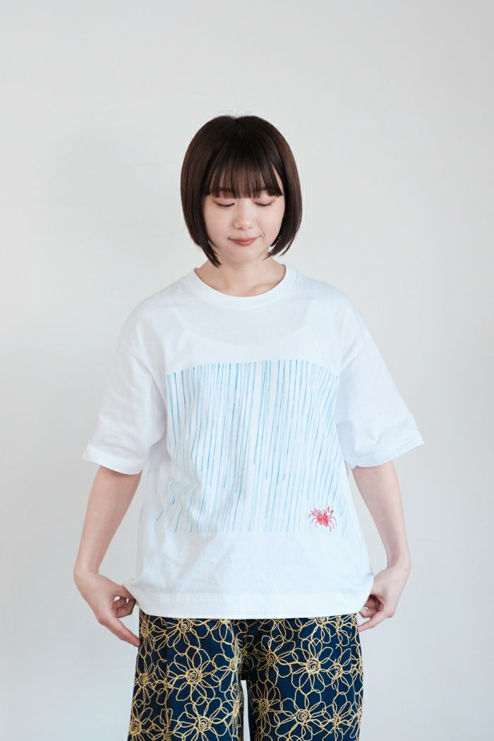 図鑑 <br>蟹のいる雨降るTシャツ(25SS)