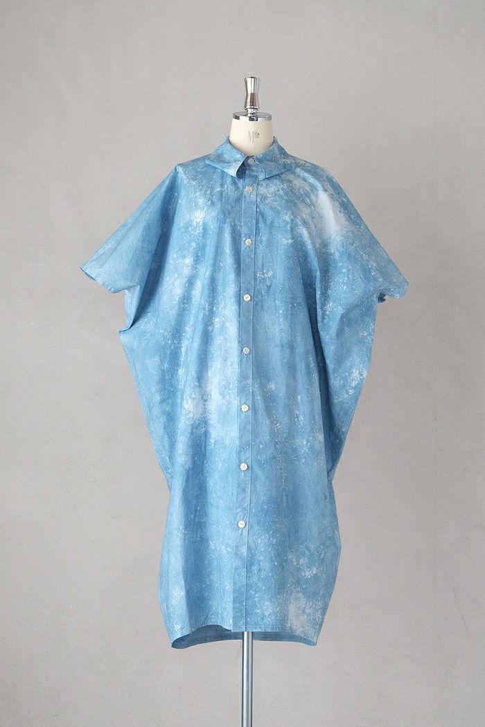 図鑑 <br>藍染クリオネロングシャツ（25SS）