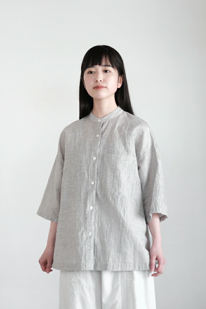yuni ユニ <BR>L/CPe バックスリットブラウス(25SS)