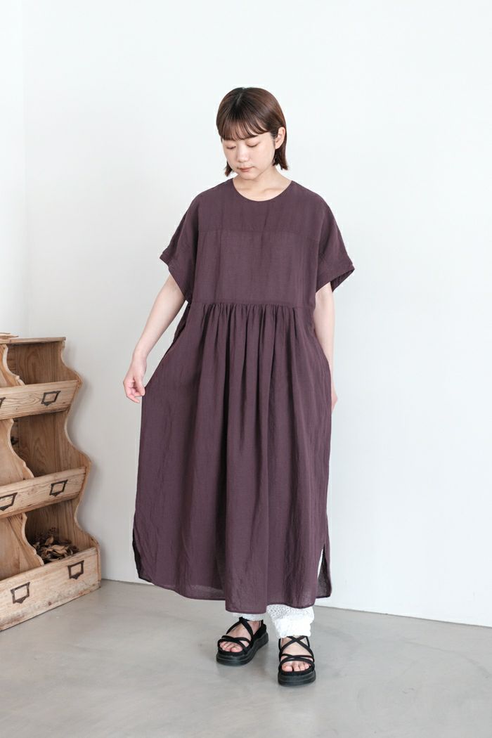 ポルテテブトン　リネンブラウス Porter des boutons ポルテデブトン リネンフレンチブラウス