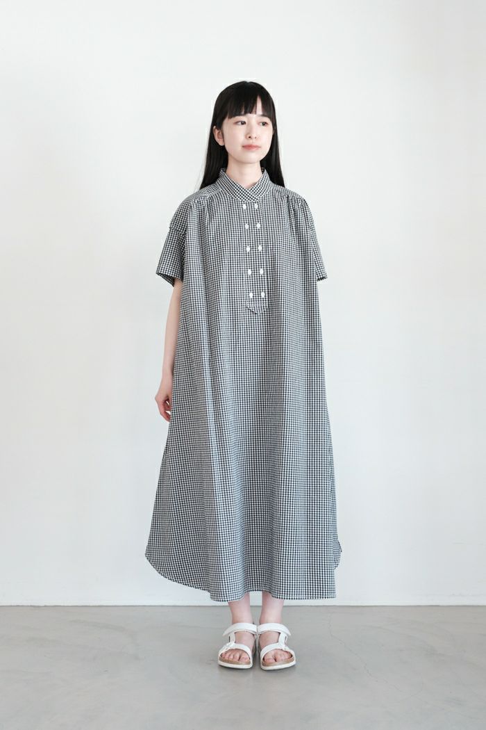 bulle de savon ビュルデサボン <br>オックスコック半袖ワンピース(25SS)