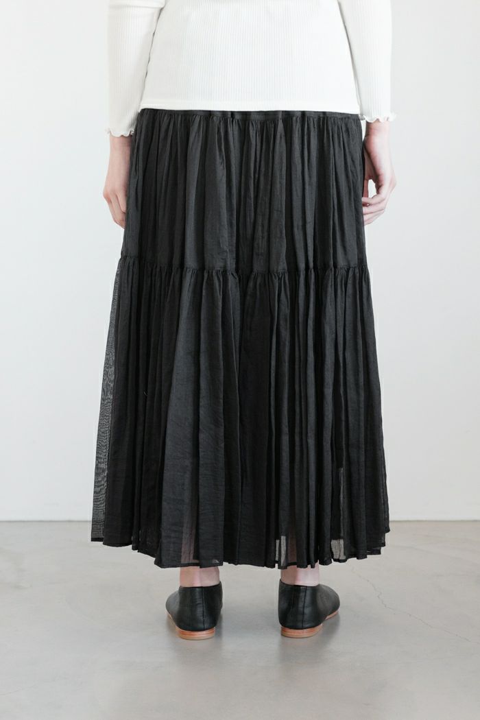 suzuki takayuki スズキタカユキ tiered skirt (25SS) | T.T. GARRET