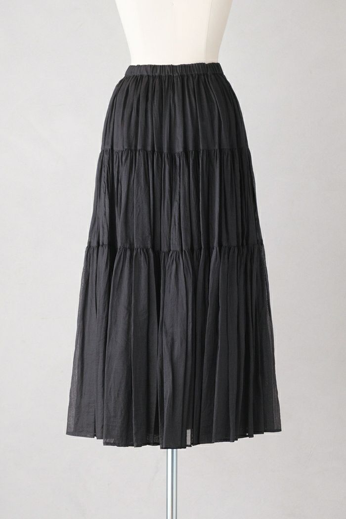 suzuki takayuki スズキタカユキ tiered skirt (25SS) | T.T. GARRET