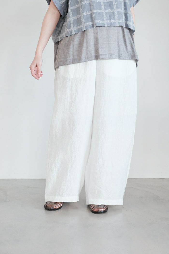 kijinokanosei キジノカノウセイ <br>dokan pants-hemp hira-(25SS)