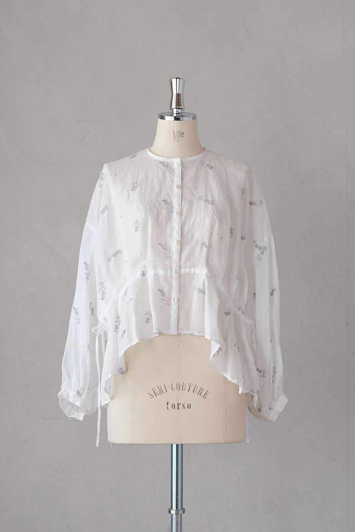 kijinokanosei キジノカノウセイ <br>tuck blouse-mimosa-(25SS)