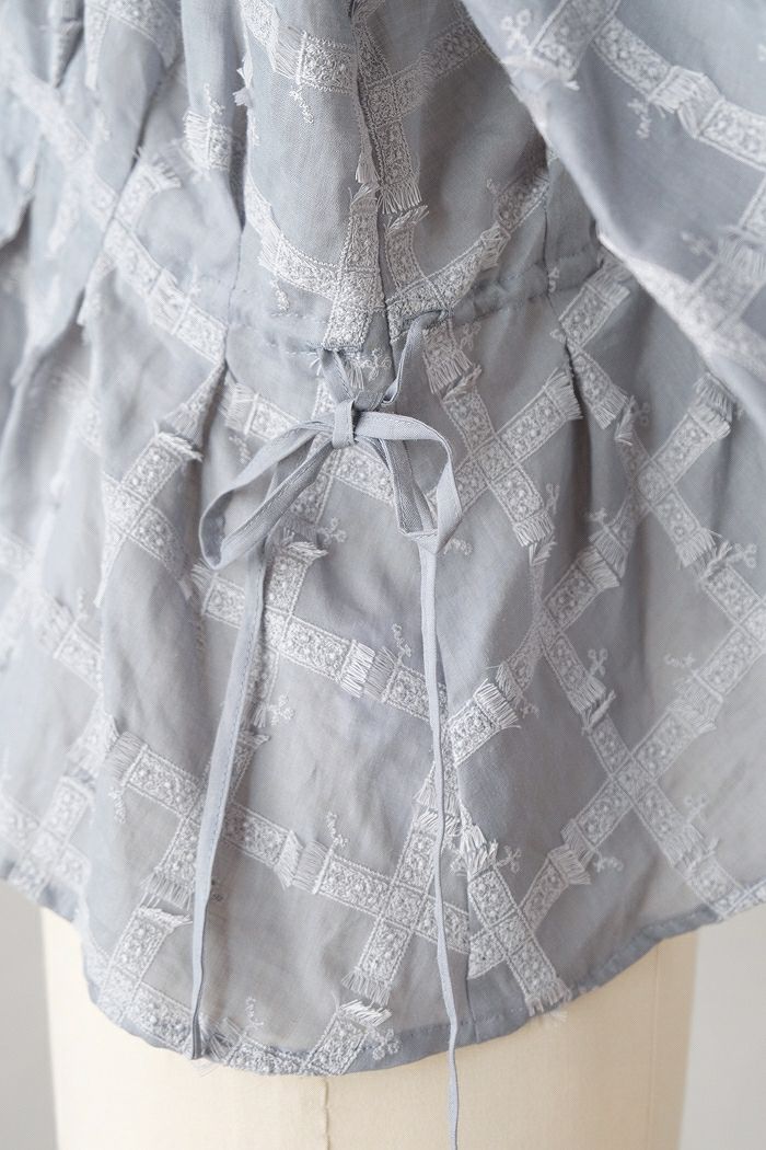kijinokanosei キジノカノウセイ tuck blouse-fluffy-(25SS