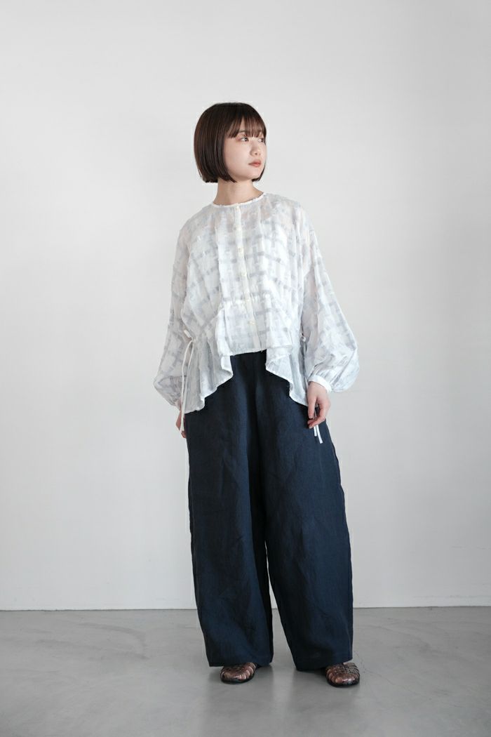 kijinokanosei キジノカノウセイ tuck blouse-fluffy-(25SS