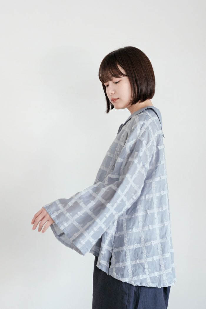 kijinokanosei キジノカノウセイ wide sleeve shirts-fluffy