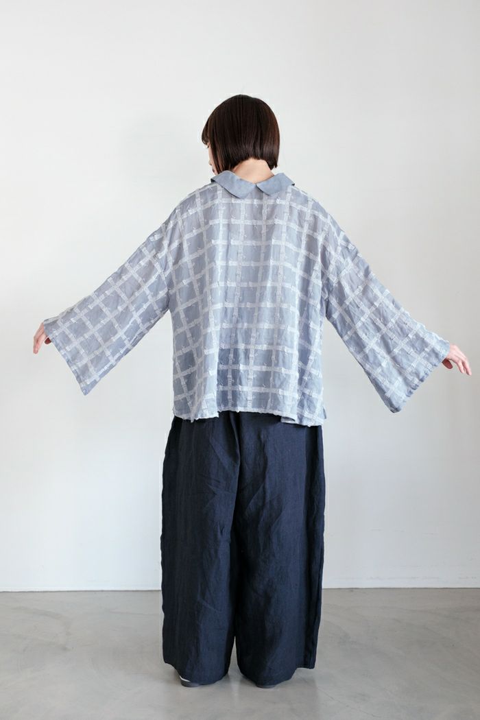 kijinokanosei キジノカノウセイ wide sleeve shirts-fluffy