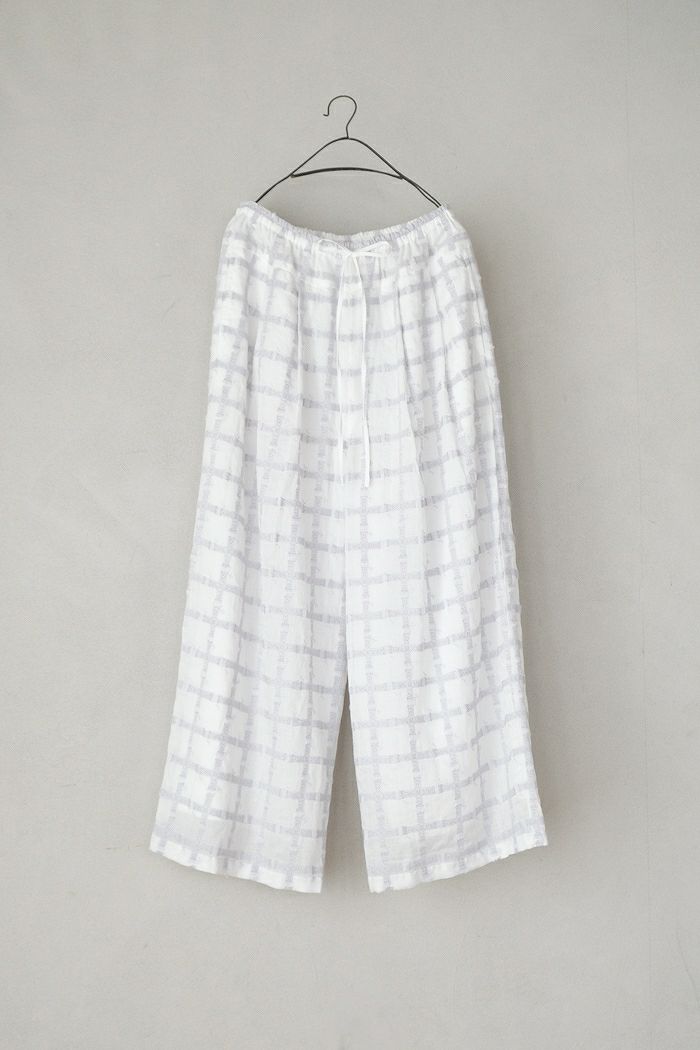 kijinokanosei キジノカノウセイ <br>tuck wide pants-fluffy-(25SS)
