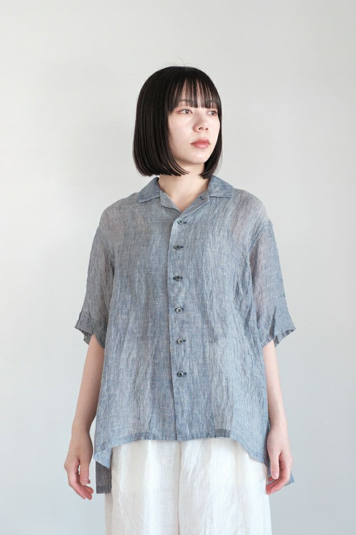 suzuki takayuki スズキタカユキ <BR>open-collar shirt(25SS)