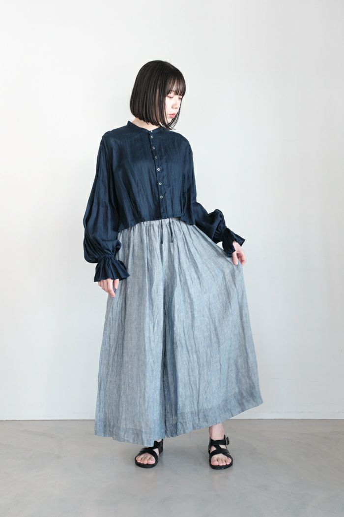オリーブ 2023SS スズキタカユキ culotte pants グレー suzuki takayuki スズキタカユキ culotte pants Ⅱ(25SS) | T.T.