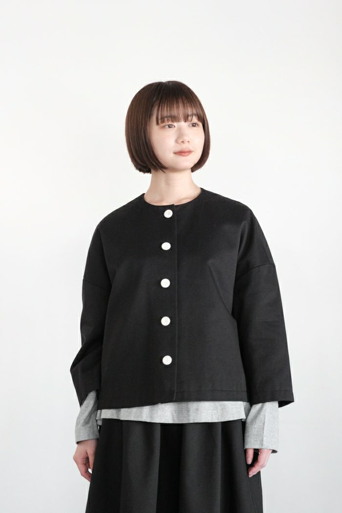 pot and tea ポットアンドティー <br>チノクロスドロップショルダージャケット(25SS/NEW)