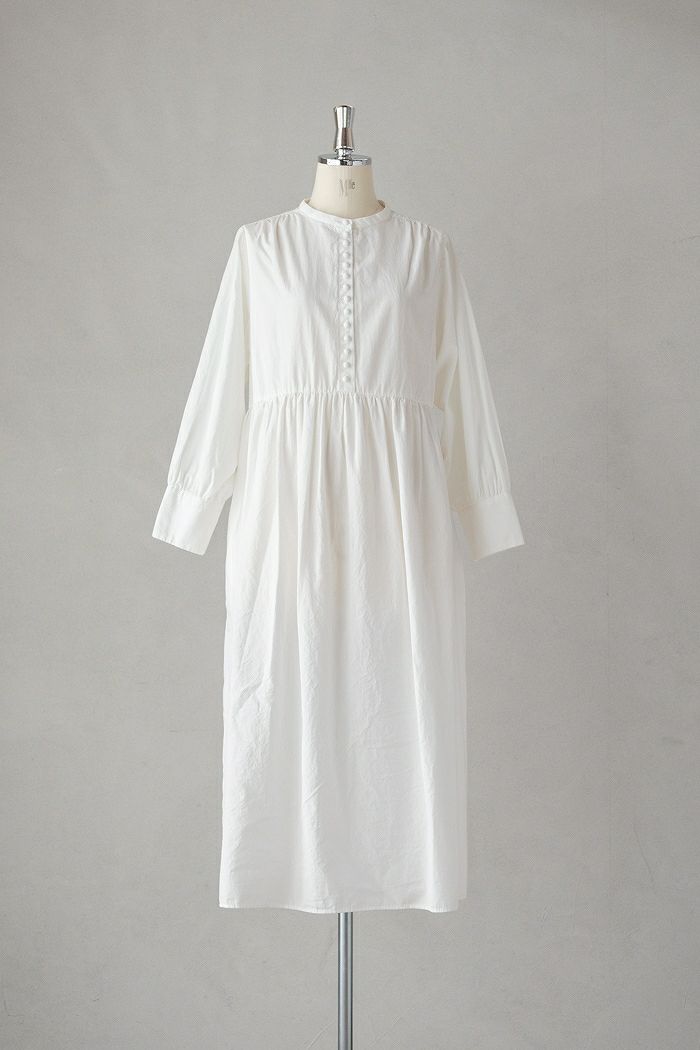 pot and tea ポットアンドティー <br>ノーカラーロングワンピース(25SS)