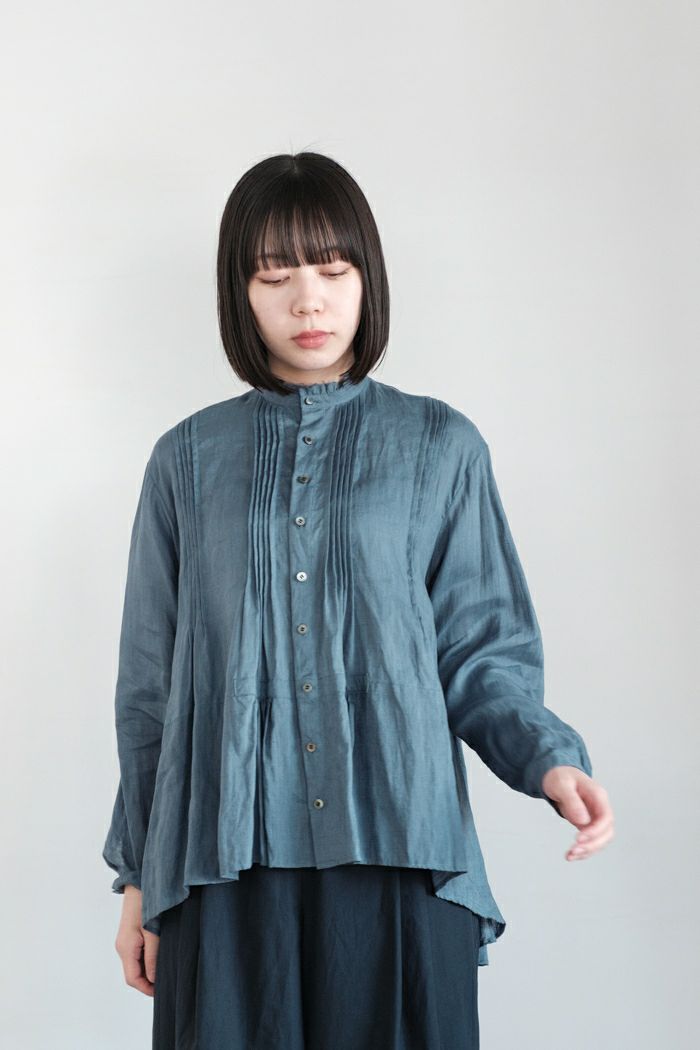 suzuki takayuki スズキタカユキ <BR>pin-tuck blouse(25SS)