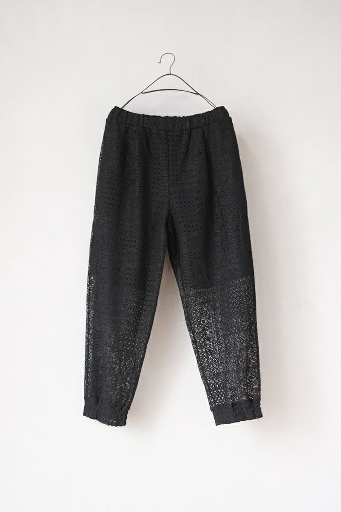 TISSU ティシュ <BR>パッチワークレースジョガーパンツ(25SS)