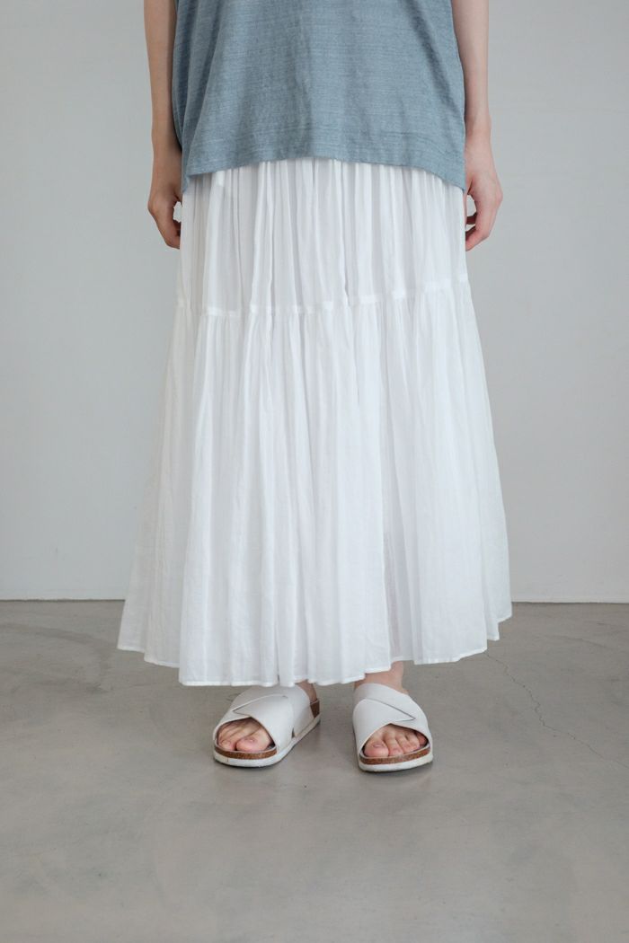 suzuki takayuki スズキタカユキ <BR>tiered skirt (25SS)