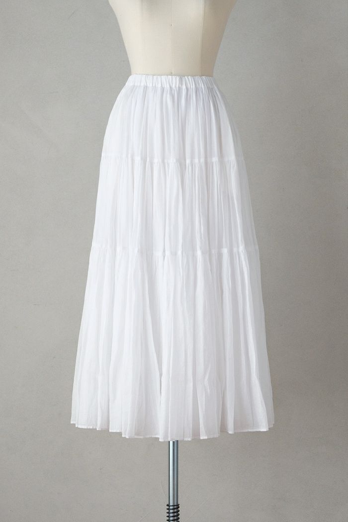 suzuki takayuki スズキタカユキ tiered skirt (25SS) | T.T. GARRET