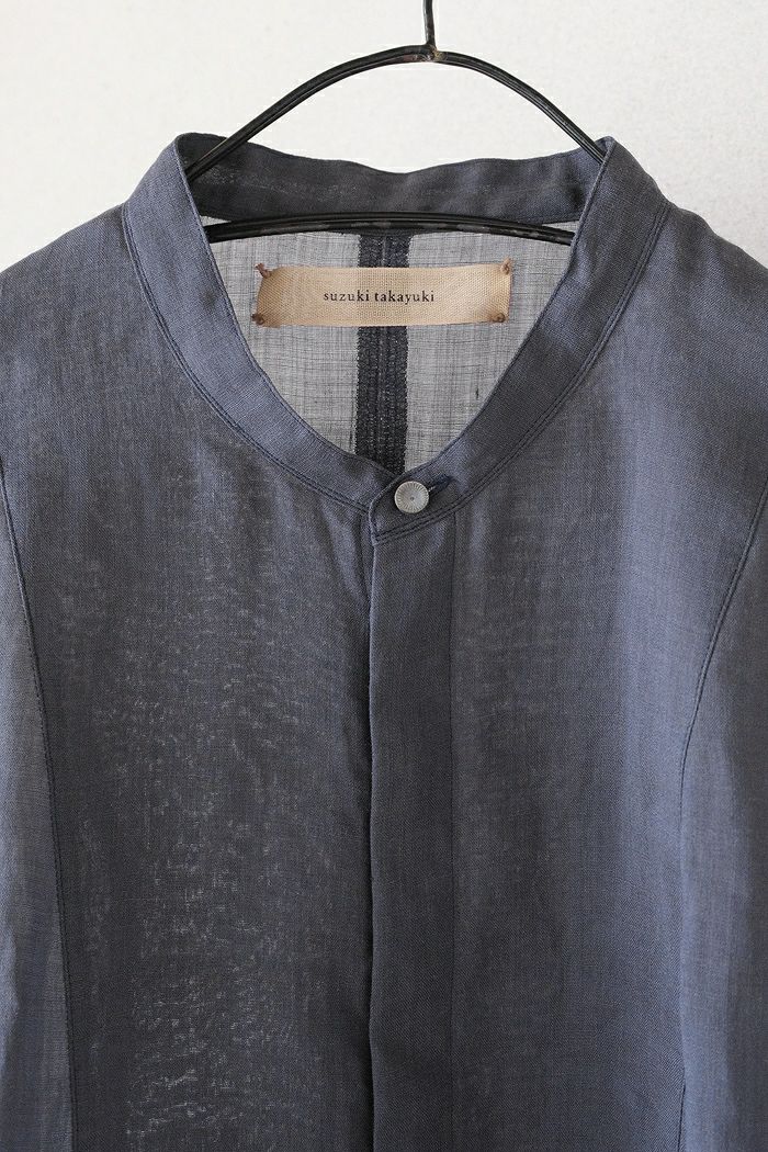 【完売品　新品タグ付き】スズキタカユキ　バンドスリーブチュニック　リネン　ピンク suzuki takayuki スズキタカユキ band-sleeve tunic(25SS
