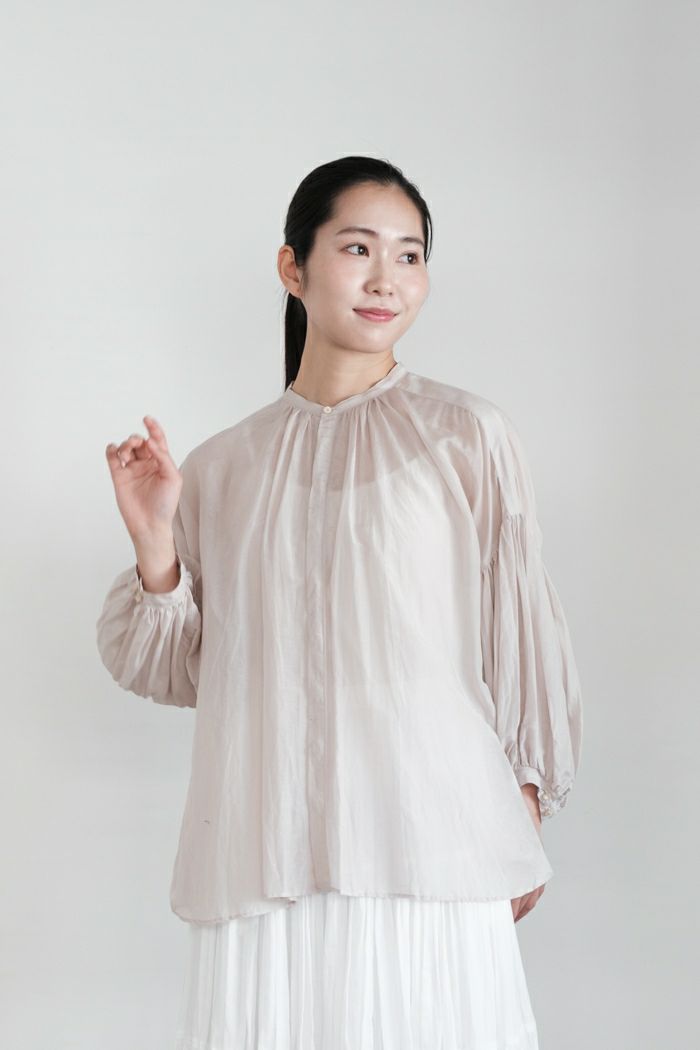 suzuki takayuki スズキタカユキ <BR>puff sleeve blouse (25SS)