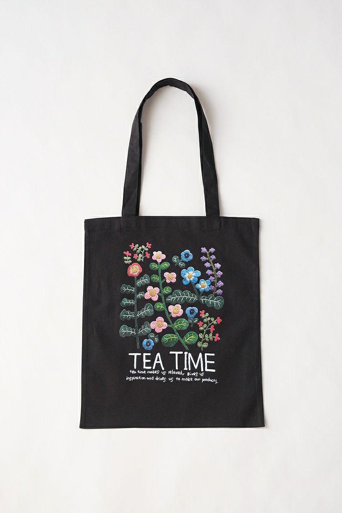 pot and tea ポットアンドティー <br>ボタニカルプリントトートバッグ(25SS/NEW)
