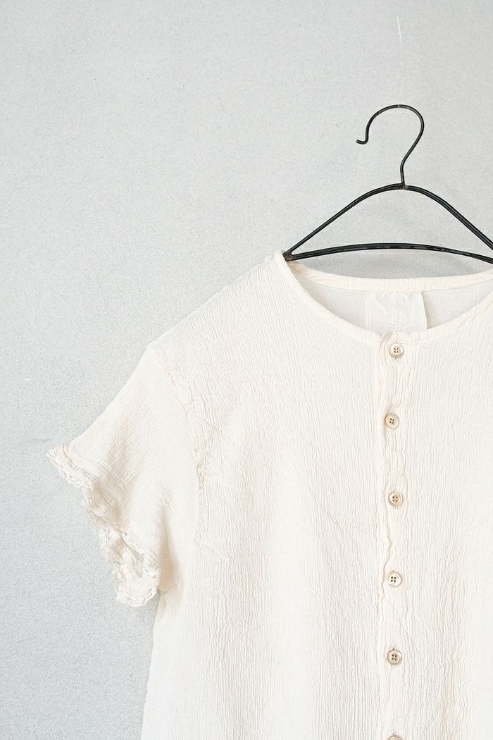 新品未使用　gasa ブラウス　白 GASA* ガサ Smiles 溢れる笑顔 ブラウス(25SS/NEW) | T.T. GARRET