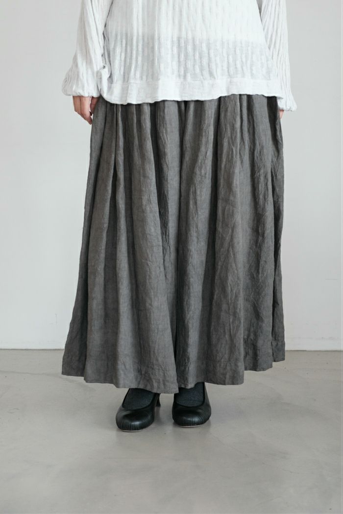 GASA* ガサ 菩提樹の葉脈 レースワイドブラウス(24AW) | T.T. GARRET