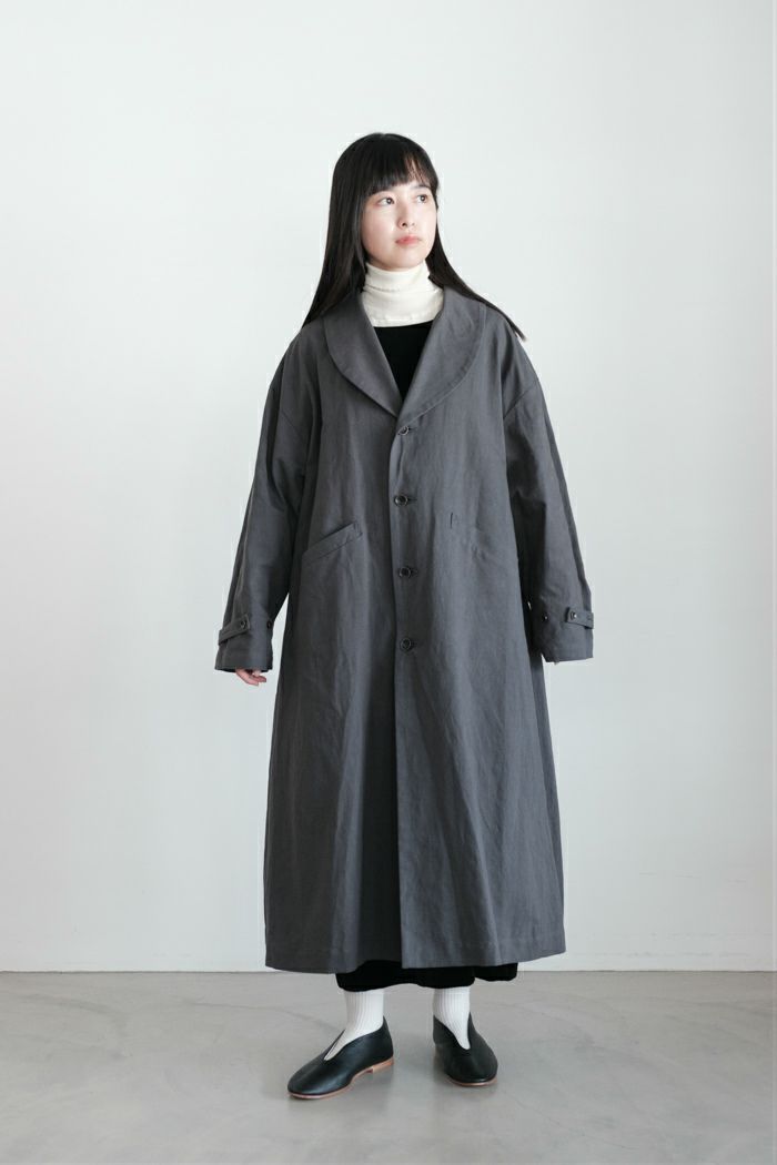 GASA* ガサ 翠嵐 ショールカラーコート(25AW) | T.T. GARRET