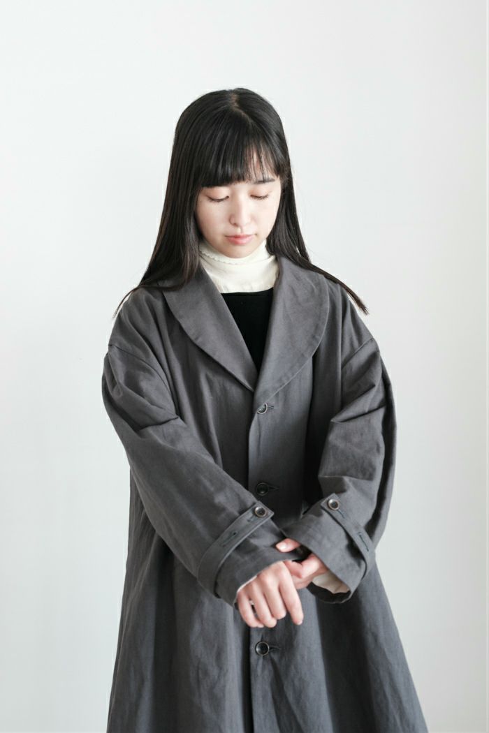 GASA* ガサ 翠嵐 ショールカラーコート(25AW) | T.T. GARRET