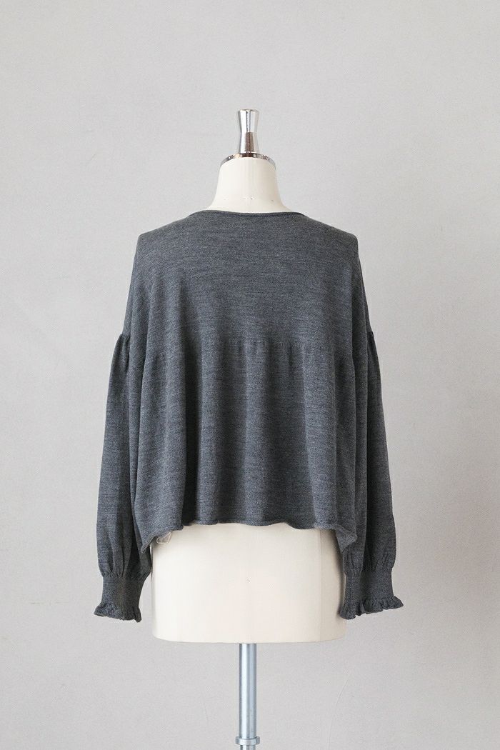 GASA* ガサ 存在すること ギャザースリーブセーター(25AW) | T.T. GARRET