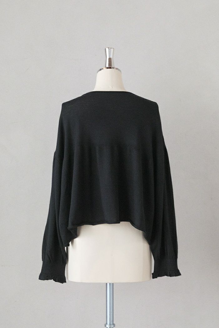 GASA* ガサ 存在すること ギャザースリーブセーター(25AW) | T.T. GARRET