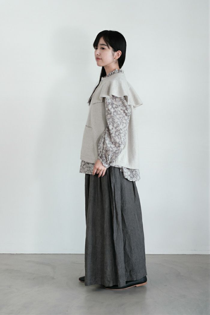 GASA* ガサ 静寂 ニットケープベスト(25AW) | T.T. GARRET