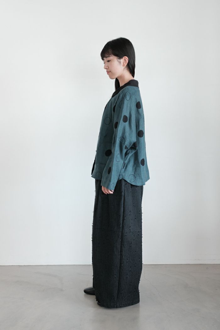 最終価格　マガリ　天日干しリネンラウンドブラウス MAGALI マガリ RONDリネンラウンドカラーブラウス(25AW) | T.T. GARRET