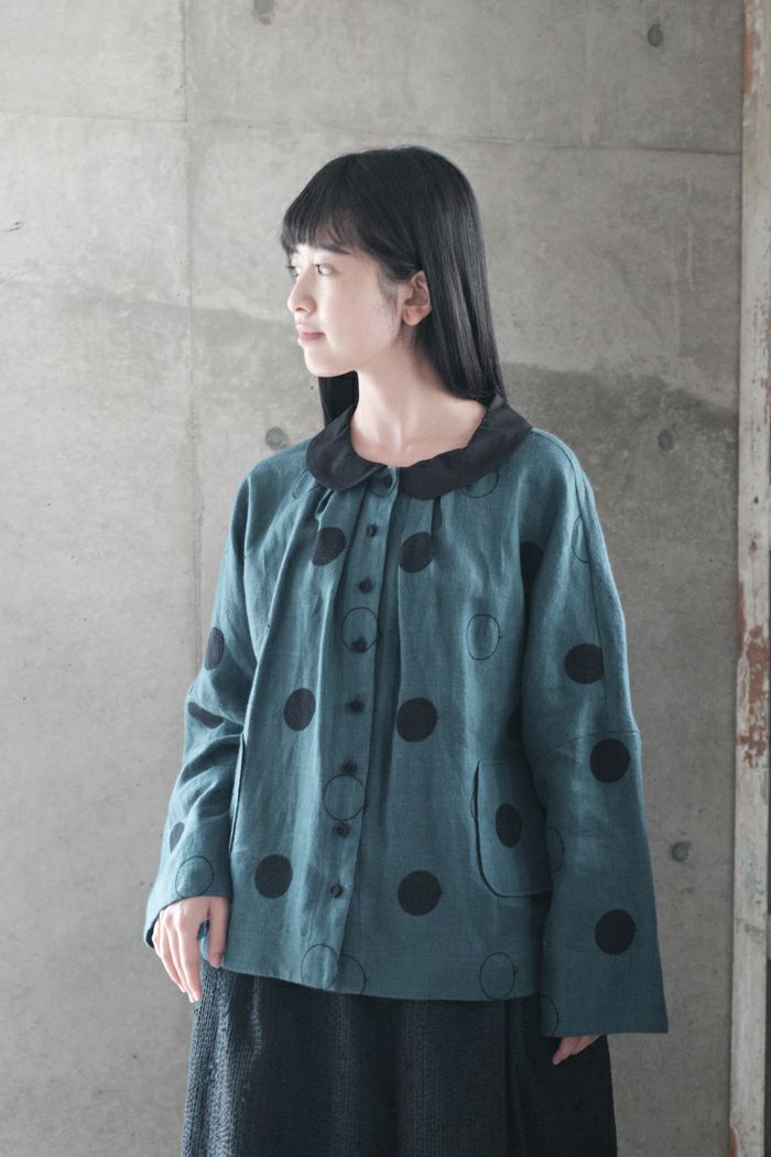 MAGALI マガリ RONDリネンラウンドカラーブラウス(25AW) | T.T. GARRET