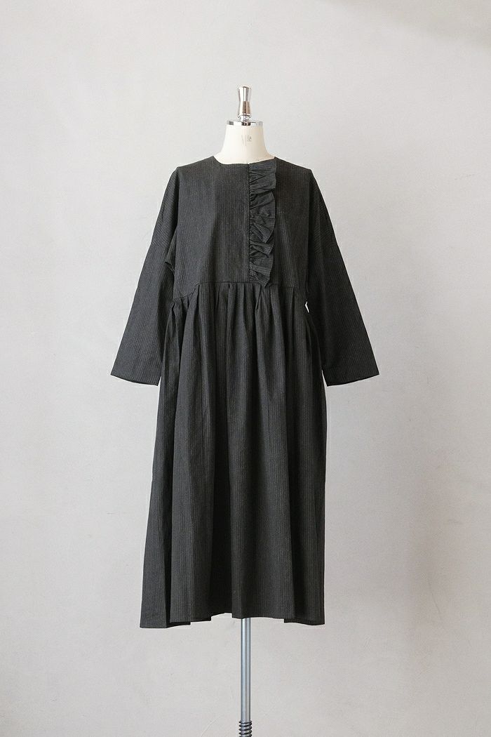 MAGALI マガリ コットンリネン スモールカラーシャツ(23AW