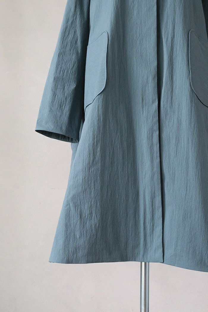 MAGALI マガリ オールドコットンナイロンリネンフリルカラーパディット