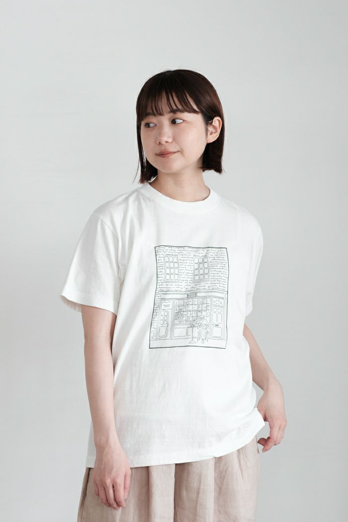 PAR ICI パーリッシィ <br>BOOK store プリントTシャツ(25SS)