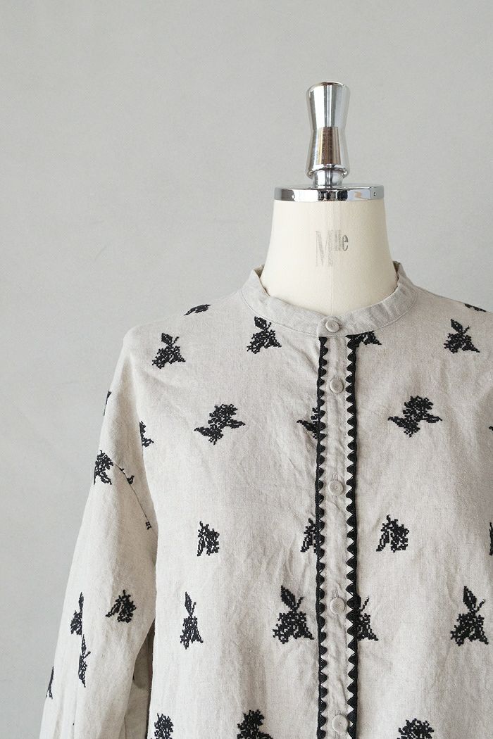 qiri キリ 金木犀embroidery blouse(25AW) | T.T. GARRET