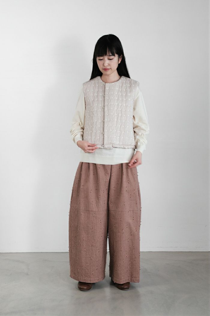 qiri sashiko 刺子ジャガードパンツ qiri sashiko 刺子ジャガードパンツ qiri sashiko 刺子ジャガードパンツ