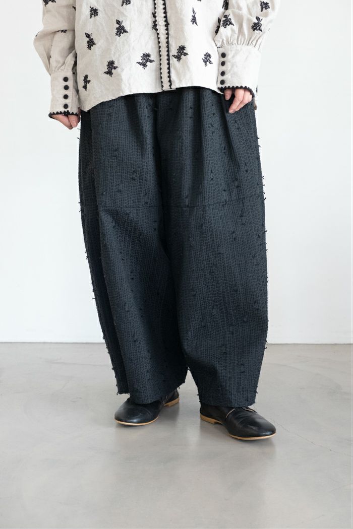 ROBE de PEAU ローブデポー マーブルパターンワイドパンツ(25SS