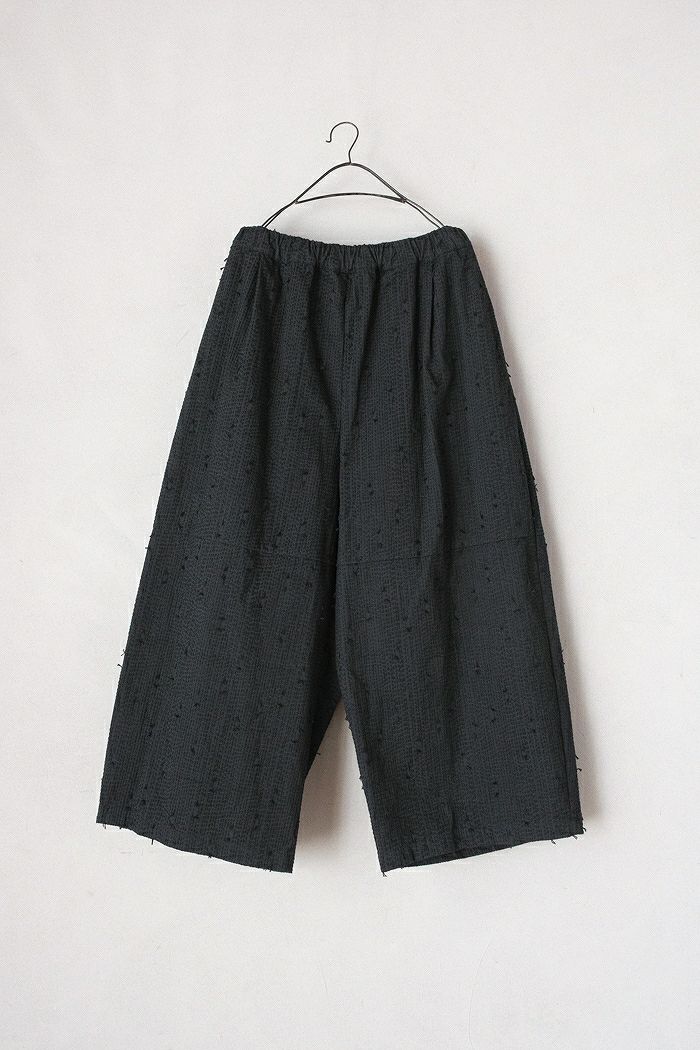 qiri キリ sashiko jacquard volume pants(25AW) | T.T. GARRET